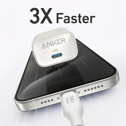 Hálózati töltő Anker 511 Nano 4, 30W, 3A, 1 x USB-C, fehér A2337G21 