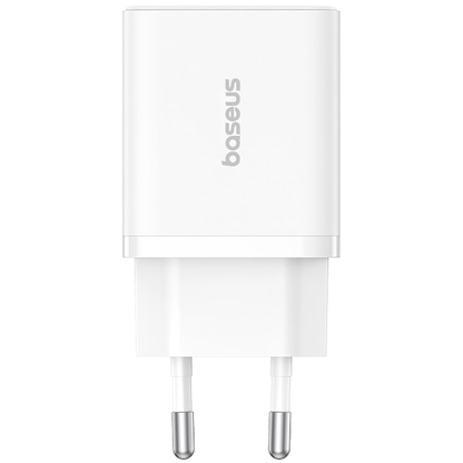Baseus Cube hálózati töltő, 20W, 3A, 1 x USB-A - 1 x USB-C, Fehér P10111403213-00