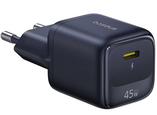 Baseus EnerFill FN22 hálózati töltő, 45W, 3A, 1 x USB-C, Fekete E0123300