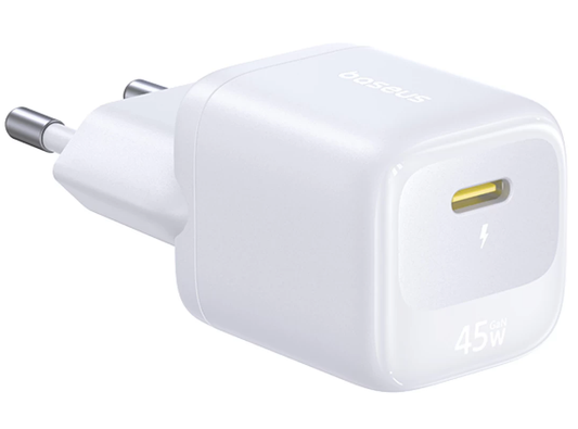Baseus EnerFill FN22 hálózati töltő, 45 W, 3 A, 1 × USB-C, fehér E0123301