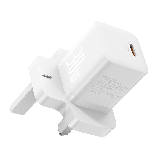 Baseus GaN5 UK hálózati töltő, 30W, 3A, 1 x USB-C, fehér P10110906213-00