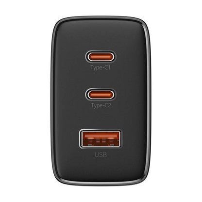 Baseus OS-Cube Pro hálózati töltő, 65W, 3.25A, 1 x USB-A - 2 x USB-C, Fekete P10152301113-00