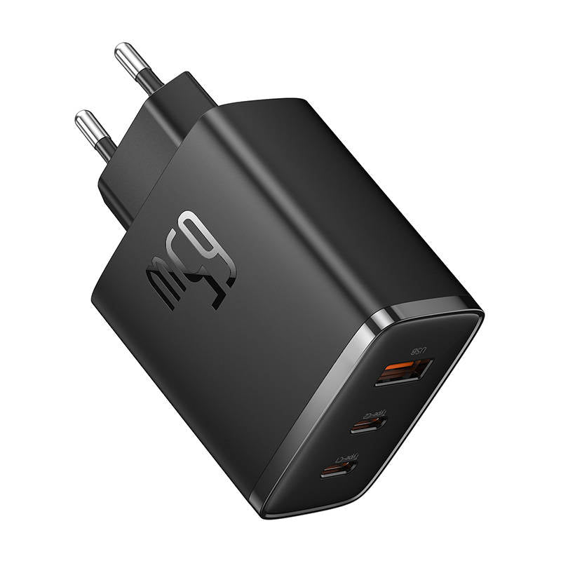 Baseus OS-Cube Pro hálózati töltő, 65W, 3.25A, 1 x USB-A - 2 x USB-C, Fekete P10152301113-00