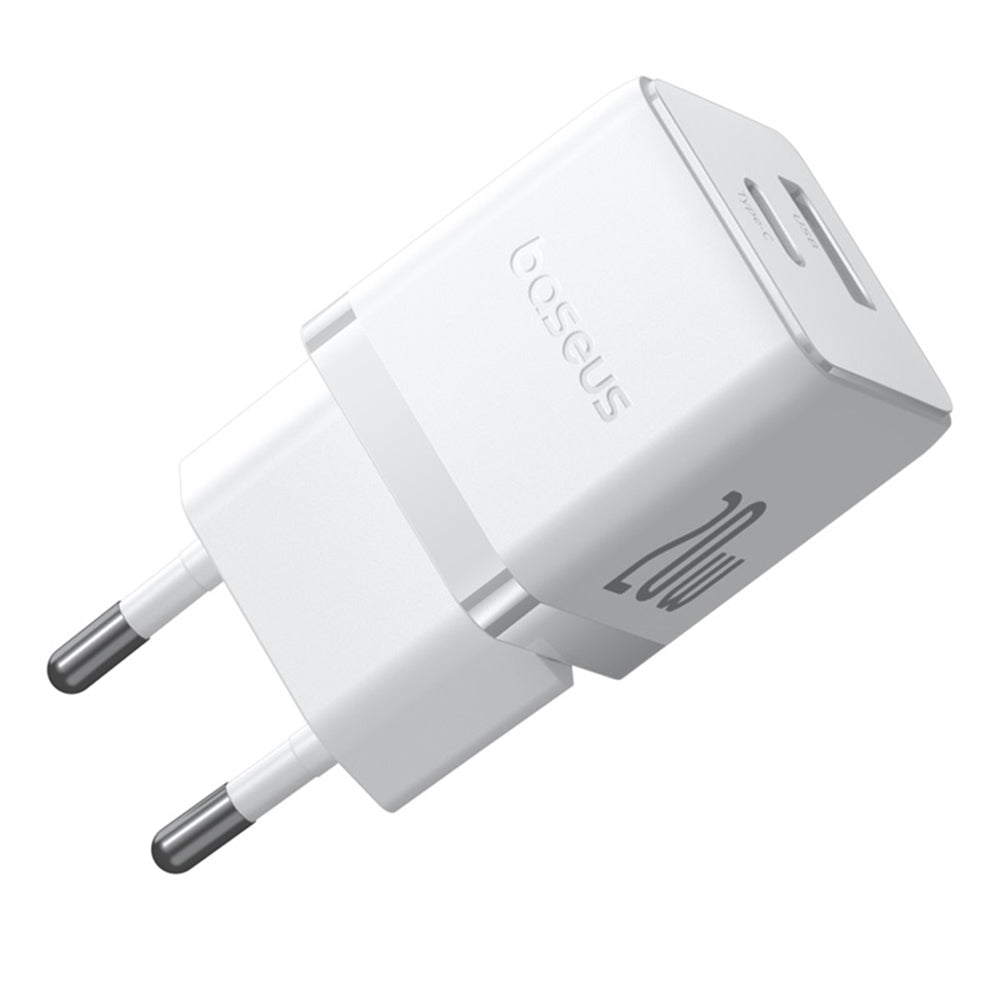 Baseus Palm Hálózati Töltő, 20W, 3A, 1 x USB-A - 1 x USB-C, Fehér CCZC20UE
