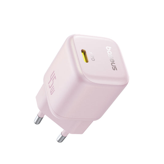 Baseus PicoGo hálózati töltő, 45W, 3A, 1 x USB-C, Rózsaszín P10176800413-00