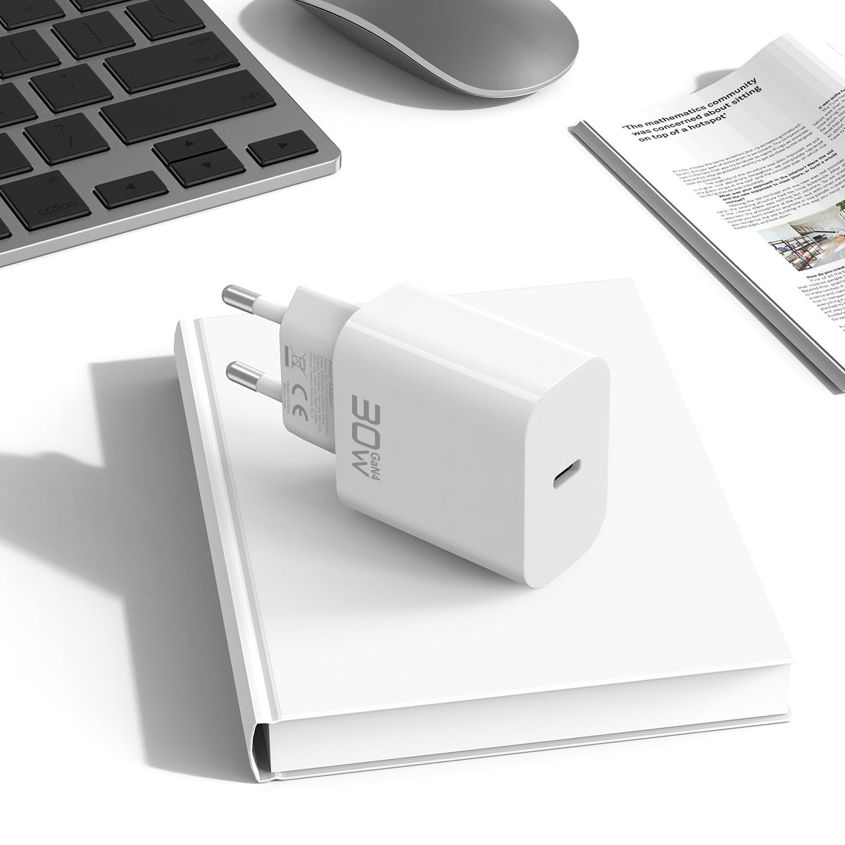 Blavec BC-14 hálózati töltő, 30 W, 3 A, 1 × USB-C, fehér