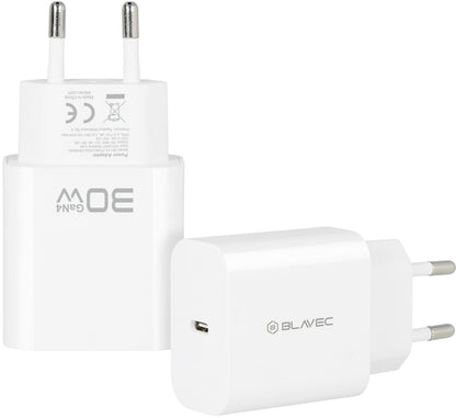 Blavec BC-14 hálózati töltő, 30 W, 3 A, 1 × USB-C, fehér