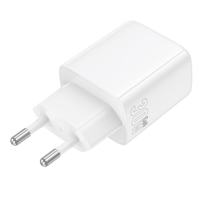 Borofone BN28 Fuente hálózati töltő, 30W, 3A, 1 x USB-C, Fehér