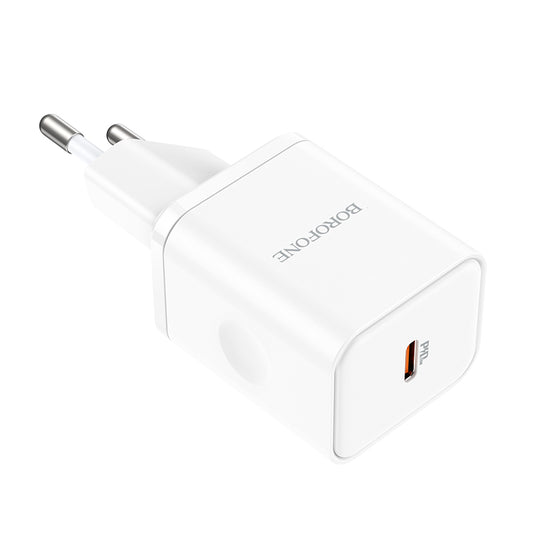 Borofone BN6 Field hálózati töltő, 20W, 3A, 1 x USB-C, Fehér