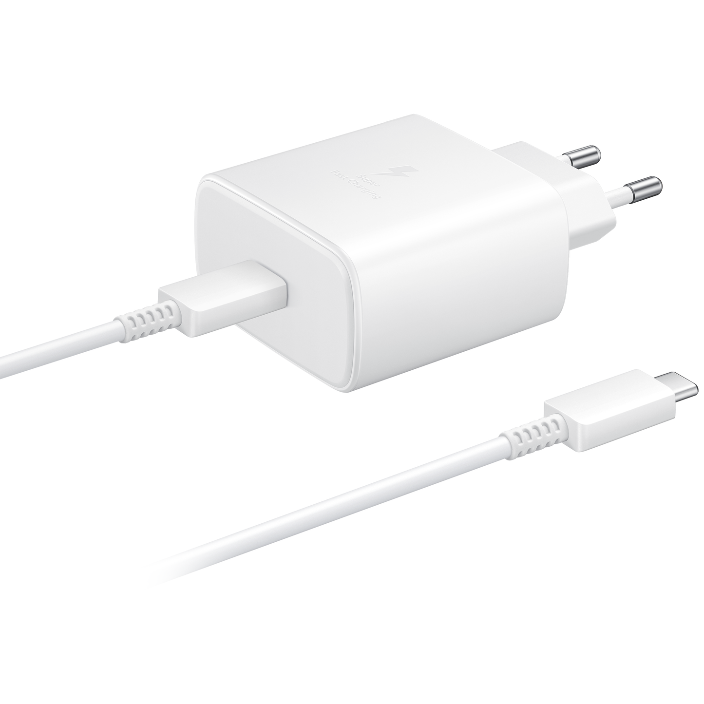 Samsung EP-TA845 + EP-DA705BWE USB-C hálózati töltő, 45W, 4.05A, 1 x USB-C, Fehér GP-TOU021RFBWW