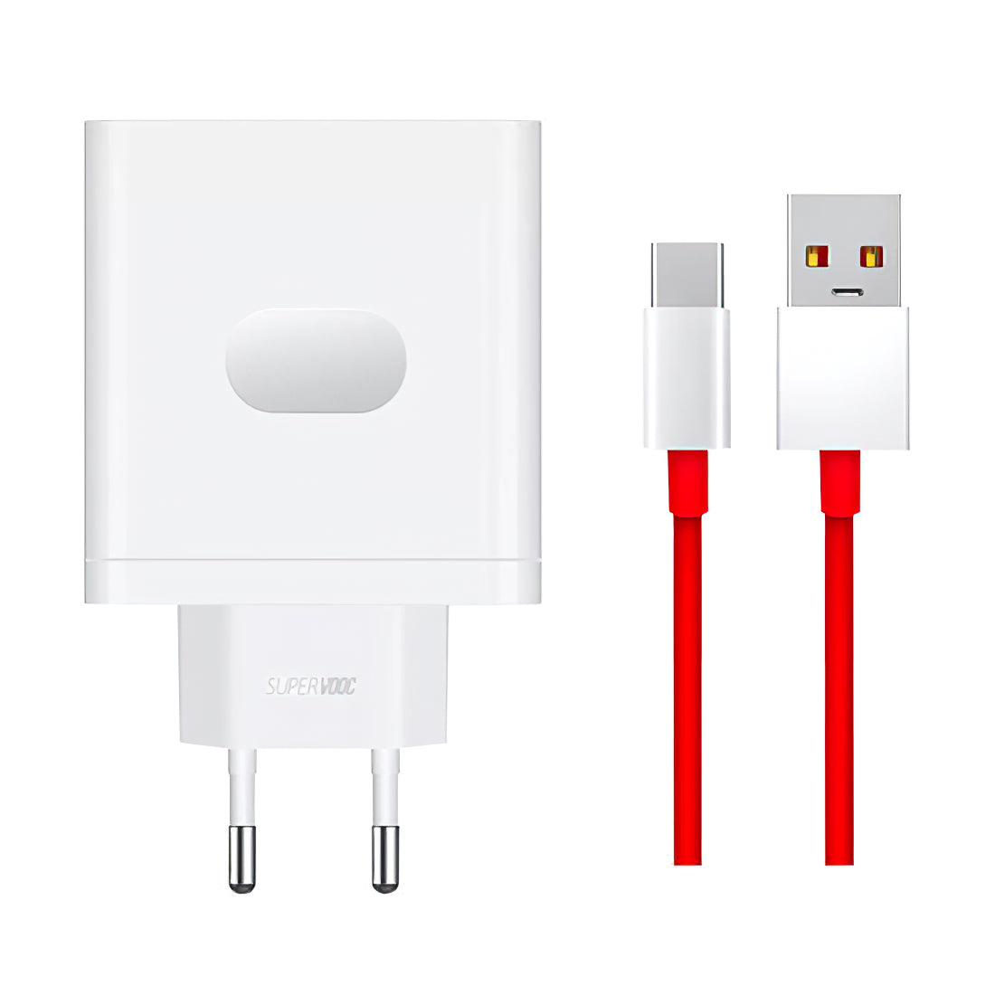 OnePlus VCBA0BEH USB-C hálózati töltő kábel, 100W, 9.1A, 1 x USB-A, Fehér 5461100521