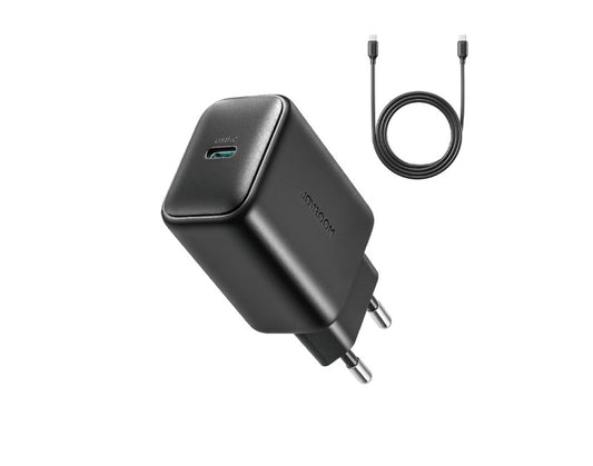 Hálózati töltő USB-C kábellel Joyroom JR-TCF23, 25W, 3A, 1 x USB-C, Fekete