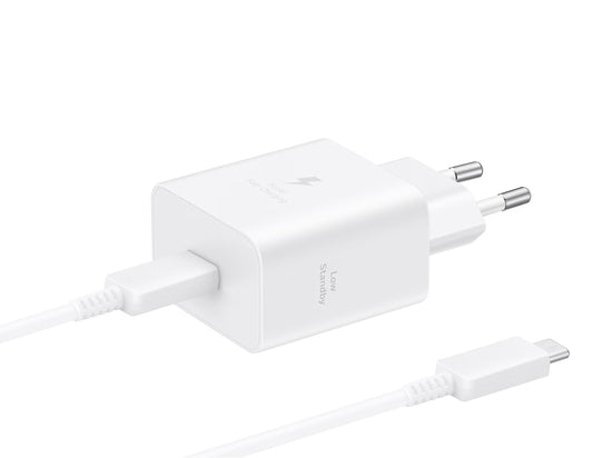 Samsung USB-C hálózati töltő kábellel, 45W, 4.05A, 1 x USB-C, Fehér EP-T4511XWEGEU
