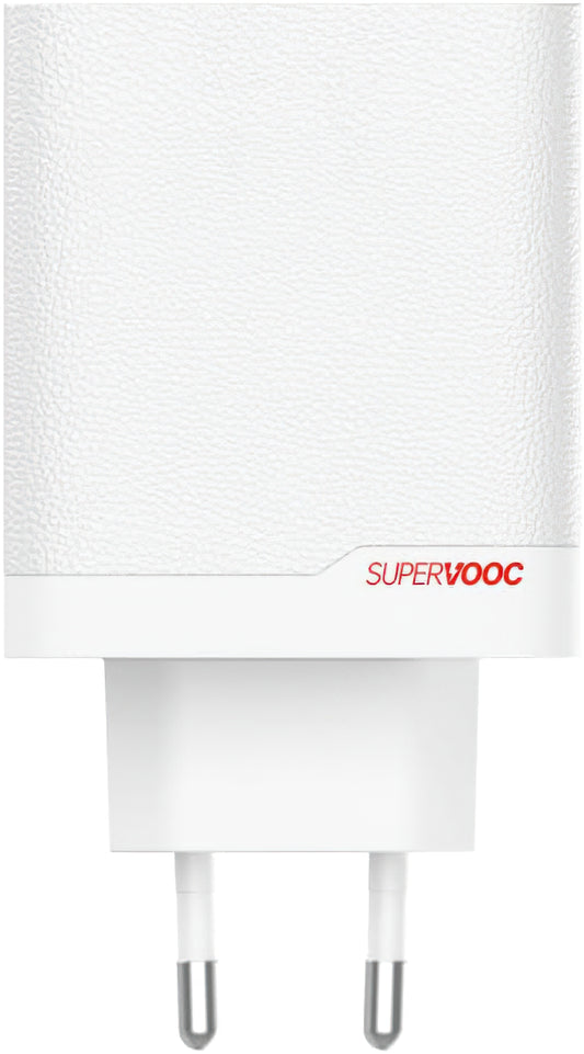 OnePlus OSABBCBBAE Network Charger with USB-C Cable, 120W, 7.3A, 1 x USB-A - 1 x USB-C, White 5461100631