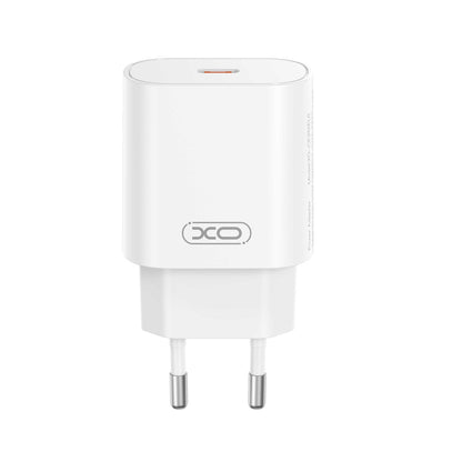 Hálózati töltő USB-C kábellel XO Design CE25, 25W, 3A, 1 x USB-C, Fehér