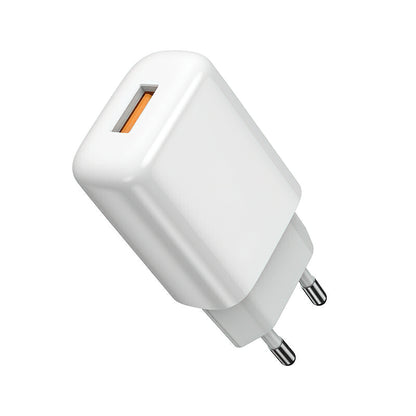 Hálózati töltő Lightning kábellel Prestico F9S, 12W, 2.4A, 1 x USB-A, Fehér
