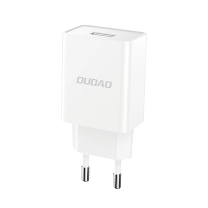 Hálózati töltő USB-C kábellel Dudao A4EU, 10W, 2.1A, 1 x USB-A, Fehér