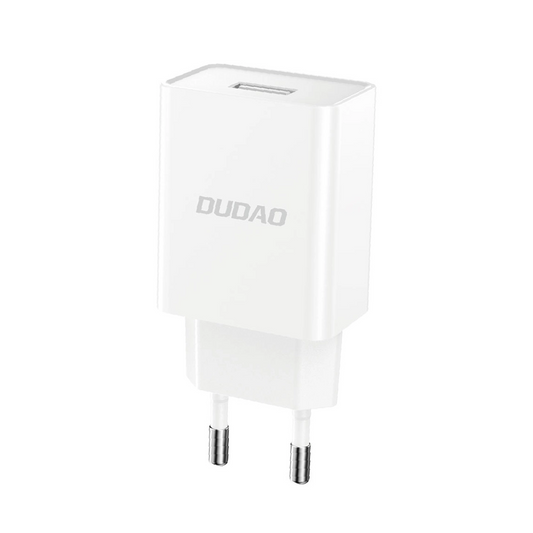 Hálózati töltő USB-C kábellel Dudao A4EU, 10W, 2.1A, 1 x USB-A, Fehér