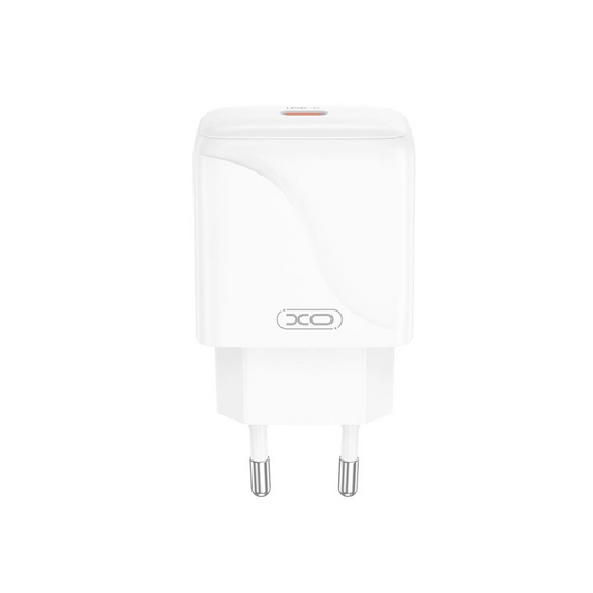 Hálózati töltő USB-C kábellel XO Design L141, 20W, 3A, 1 x USB-C, Fehér