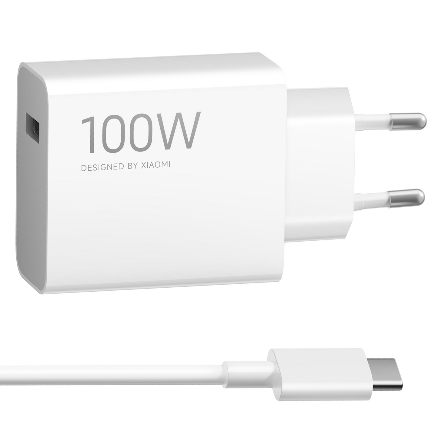 Xiaomi MY-19-ER USB-C Kábeles Hálózati Töltő, 100W, 6.1A, 1 x USB-A, Fehér BHR095VEU