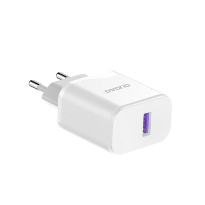 Hálózati töltő USB-C kábellel Dudao A20EU, 18W, 3A, 1 x USB-A, Fehér