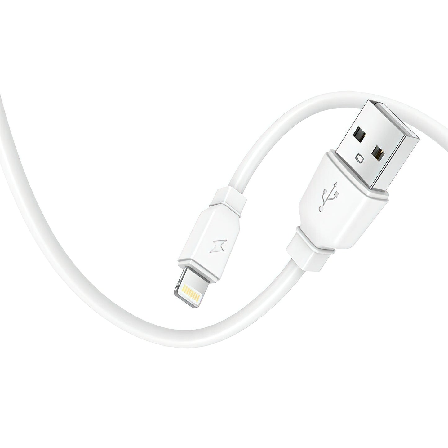 Hálózati töltő Lightning kábellel Prestico F9S, 12W, 2.4A, 1 x USB-A, Fehér