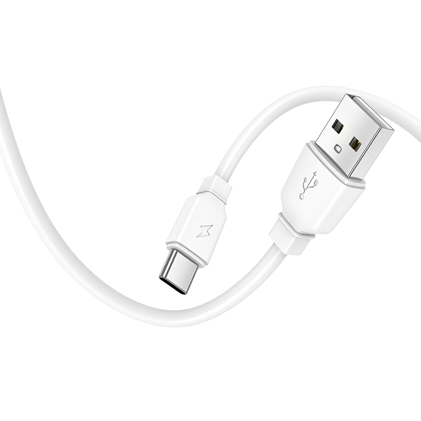 Hálózati töltő USB-C kábellel Prestico F15S-C, 30W, 3A, 1 x USB-C, Fehér
