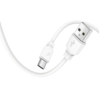 Hálózati töltő USB-C kábellel Prestico F15S-C, 30W, 3A, 1 x USB-C, Fehér