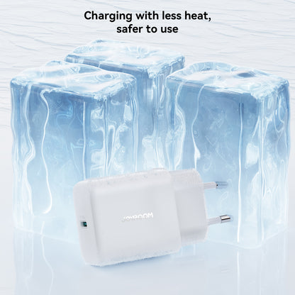 Hálózati töltő USB-C kábellel Joyroom JR-TCF24, 30W, 3A, 1 x USB-C, Fehér
