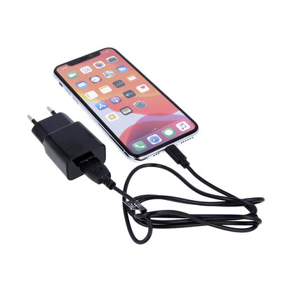 Hálózati töltő microUSB kábellel MaXlife MXTC-01, 10.5W, 2.1A, 1 x USB-A, Fekete