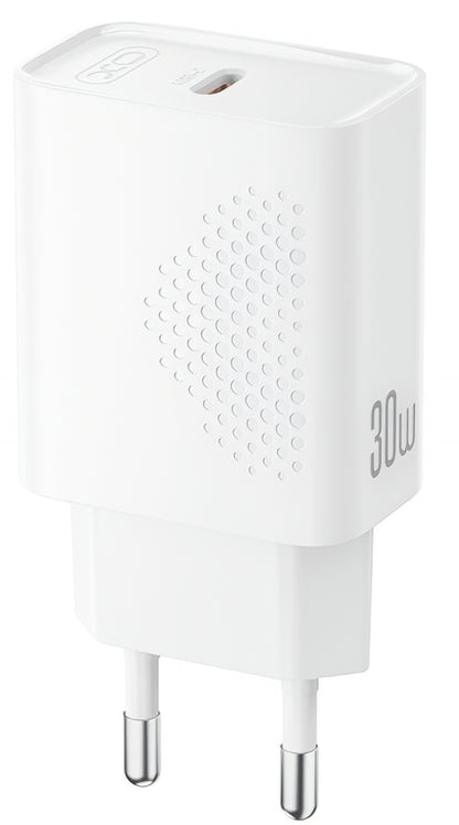 Network Charger with USB-C Cable XO Design L162, 30W, 3A, 1 x USB-C, White