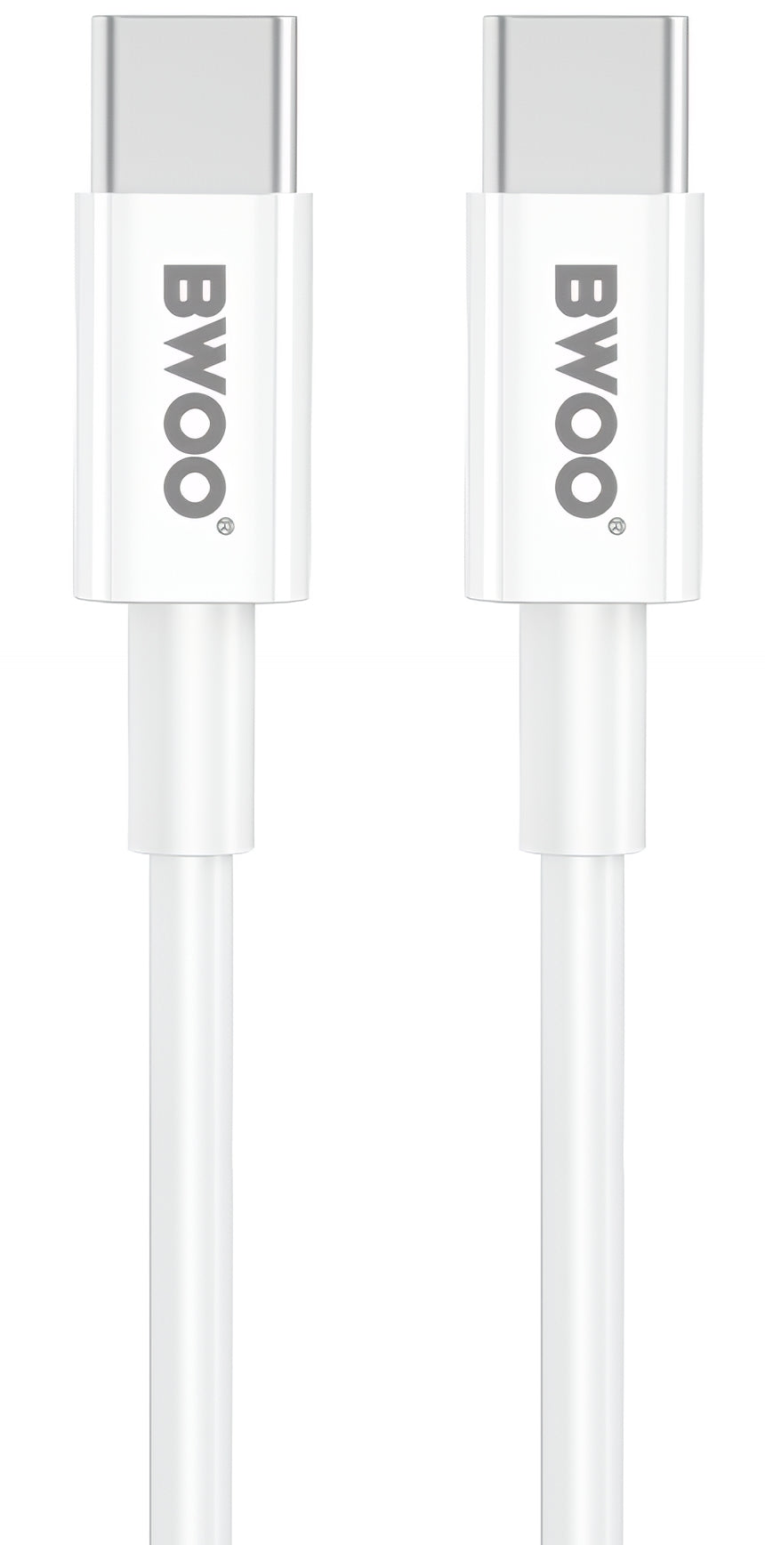 Hálózati töltő USB-C kábellel BWOO CDA159, 20W, 3A, 1 x USB-C, Fehér