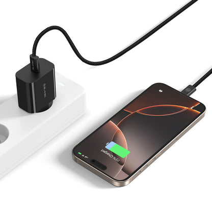 Hálózati töltő USB-C kábellel Blavec BC-7, 45W, 3A, 1 x USB-C, Fekete