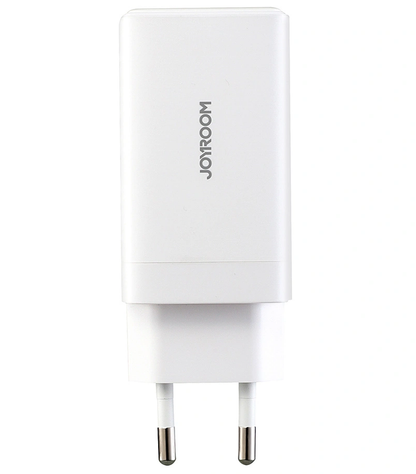 Hálózati töltő USB-C kábellel Joyroom JR-TG10, 65W, 3.25A, 1 x USB-A - 2 x USB-C, Fehér