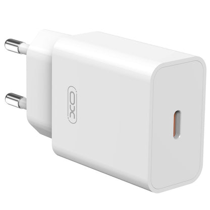 Hálózati töltő USB-C kábellel XO Design L126, 20W, 3A, 1 x USB-C, Fehér
