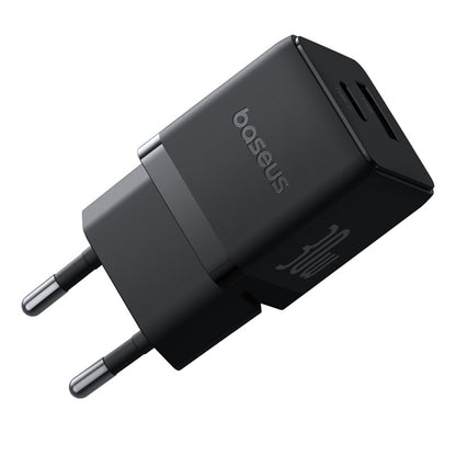 Baseus Palm USB-C hálózati töltő kábel, 30W, 3A, 1 x USB-A - 1 x USB-C, Fekete P1011160A113-01