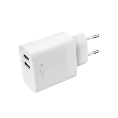 Fixed USB-C hálózati töltő, 17W, 3A, 2 x USB-A, fehér
