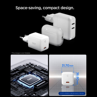 Spigen EE451EU Essential USB-C hálózati töltő, 45W, 3A, 1 x USB-C, fehér ACH09473