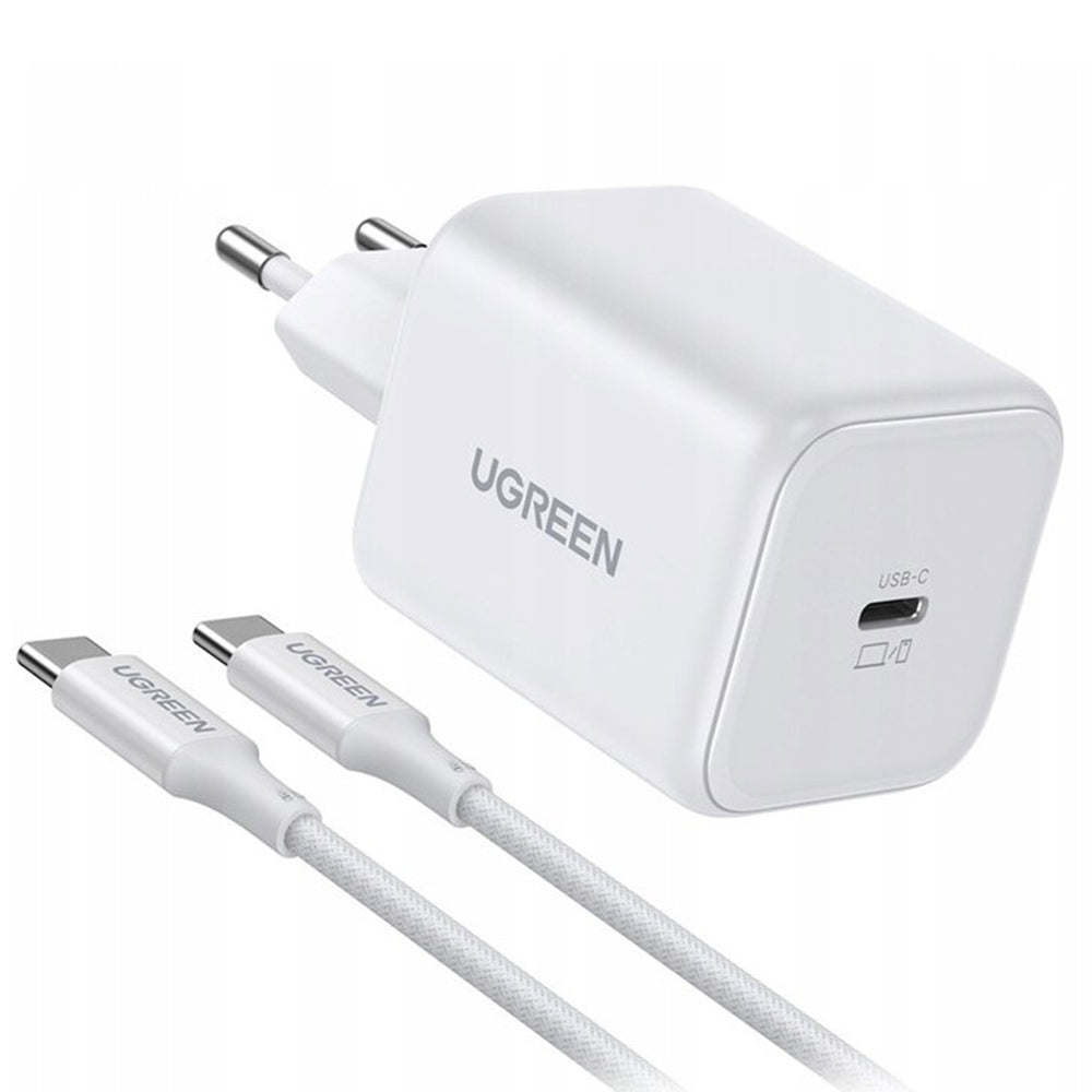 UGREEN X524 (65055) USB-C kábeles hálózati töltő, 45W, 3A, 1 x USB-C, Fehér
