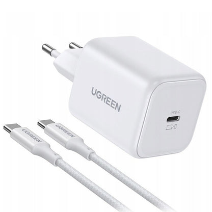 UGREEN X524 (65055) USB-C kábeles hálózati töltő, 45W, 3A, 1 x USB-C, Fehér