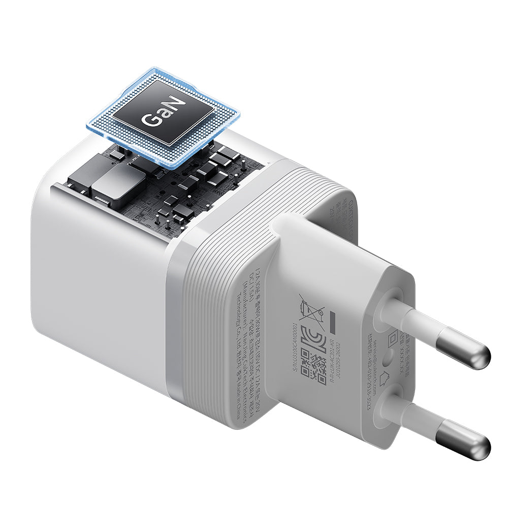 Cuktech hálózati töltő, 40W, 3A, 1 x USB-C, Fehér CKAC301SEUWH