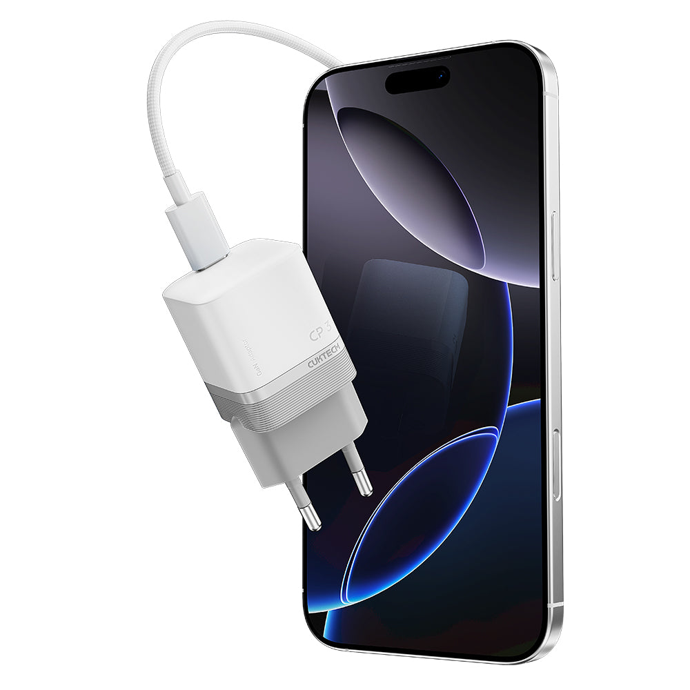 Cuktech hálózati töltő, 40W, 3A, 1 x USB-C, Fehér CKAC301SEUWH
