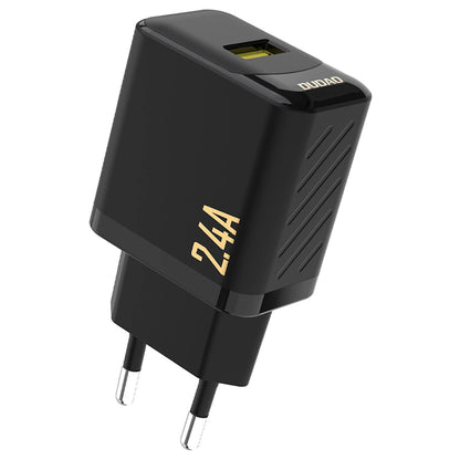 Dudao A23 hálózati töltő, 12W, 2.4A, 1 x USB-A, fekete