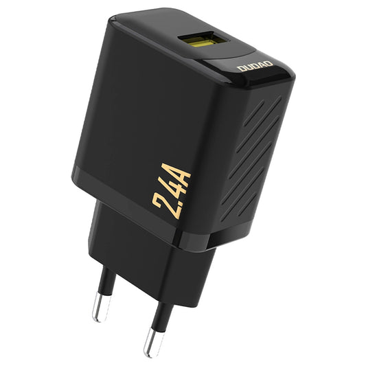 Dudao A23 hálózati töltő, 12W, 2.4A, 1 x USB-A, fekete