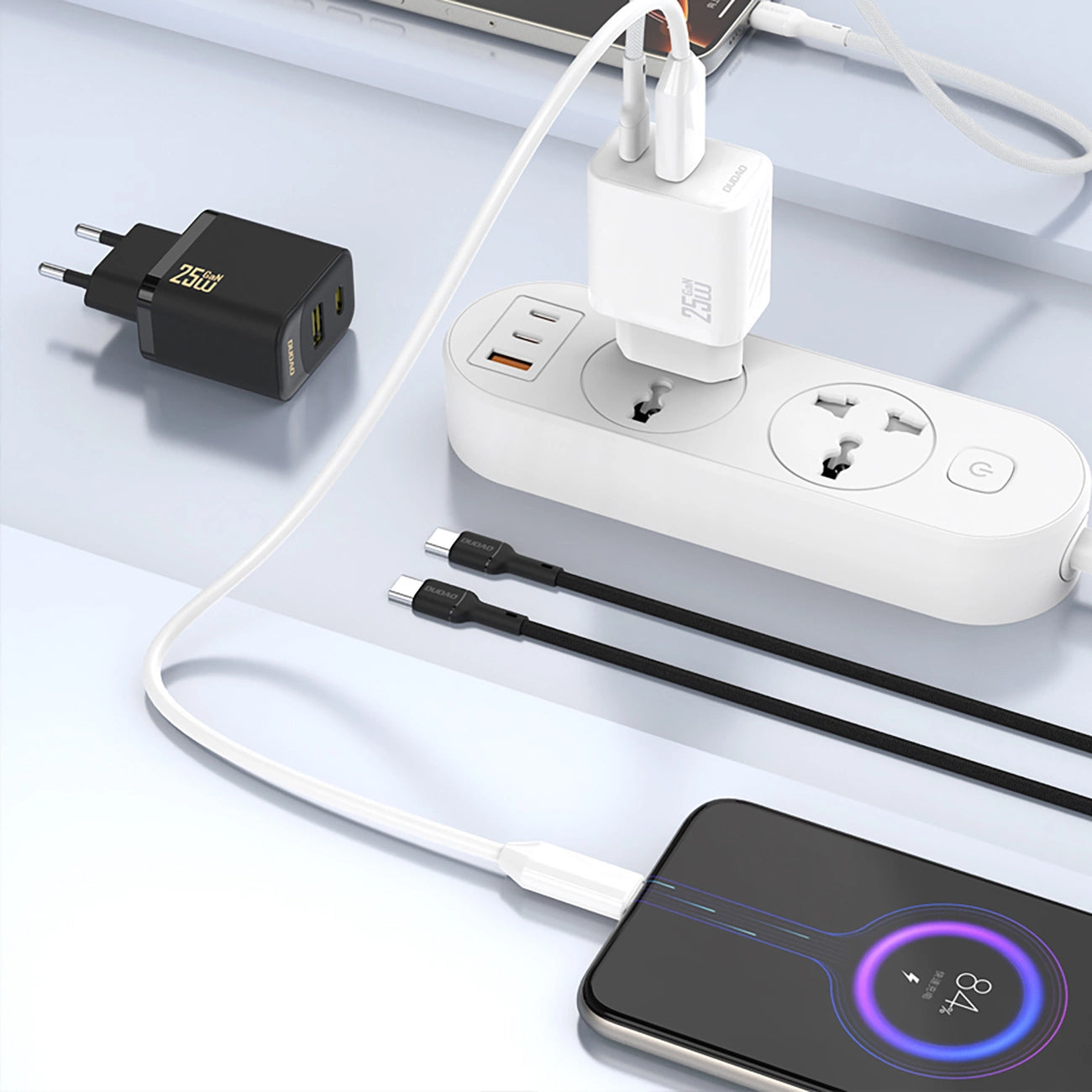 Dudao A27 hálózati töltő, 25W, 3A, 1 x USB-C, Fekete