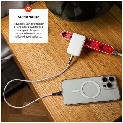 Hálózati töltő Fixed, 30W, 3A, 1 x USB-C, Fehér