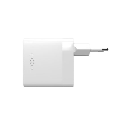 Fixed hálózati töltő, 65W, 3.25A, 2 x USB-C, Fehér