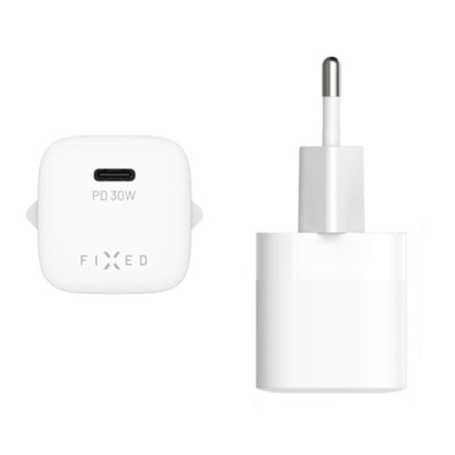 Fixed Mini2 hálózati töltő, 30W, 3A, 1 x USB-C, Fehér