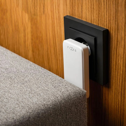 Fixed Slim Hálózati Töltő, 45W, 3A, 2 x USB-C, Fehér