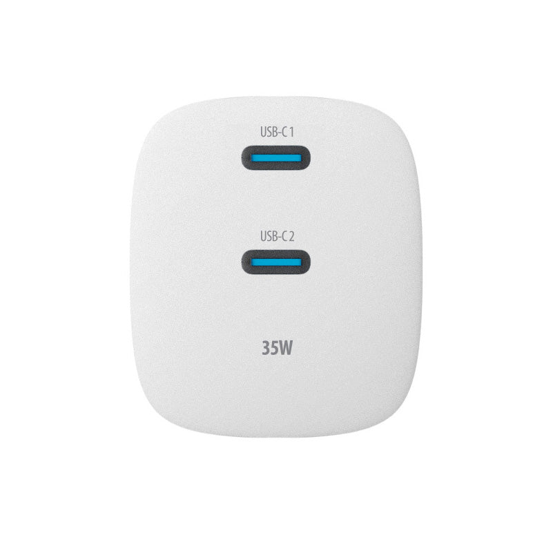 Forever TC-05-35CC hálózati töltő, 35W, 3A, 2 x USB-C, Fehér